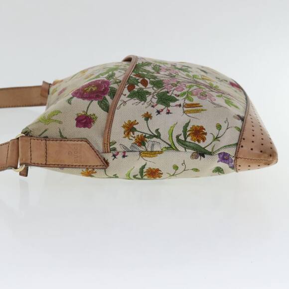 GUCCI Shoulder Bag Canvas Multicolor Gold - Picture 4 of 13